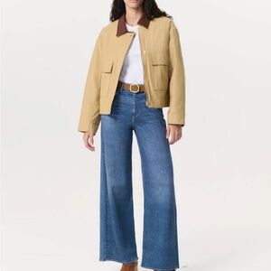 Tan Jacket with Brown Collar